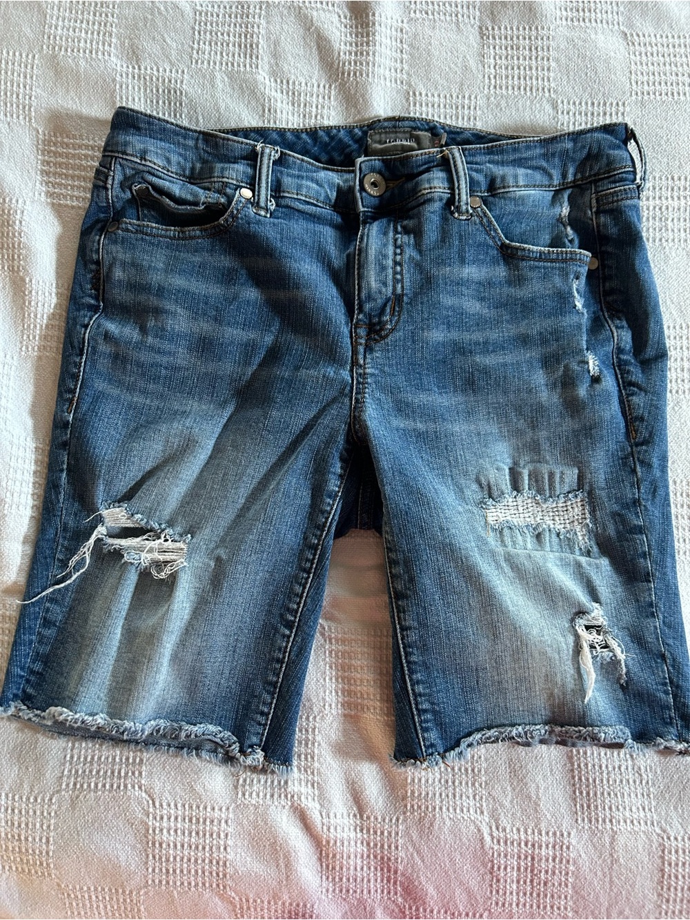 Torrid Distressed Denim Women’s Shorts - Blue